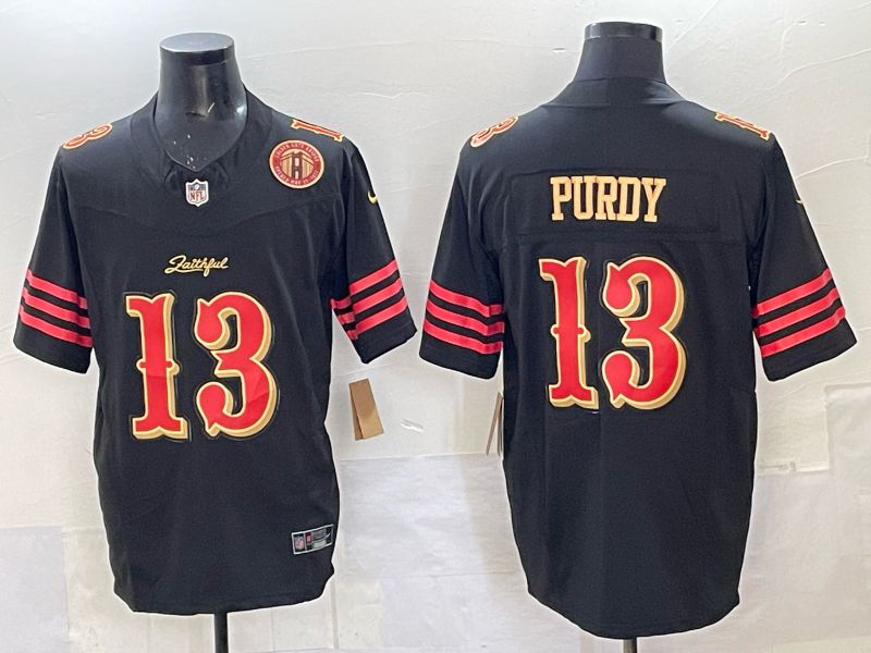 Men Nike San Francisco 49ers #13 Purdy black Limited NFL 2025 Jersey 0015->san francisco 49ers->NFL Jersey